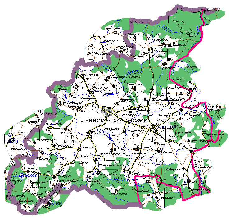 Карта ивановской области ильинское хованское ивановской